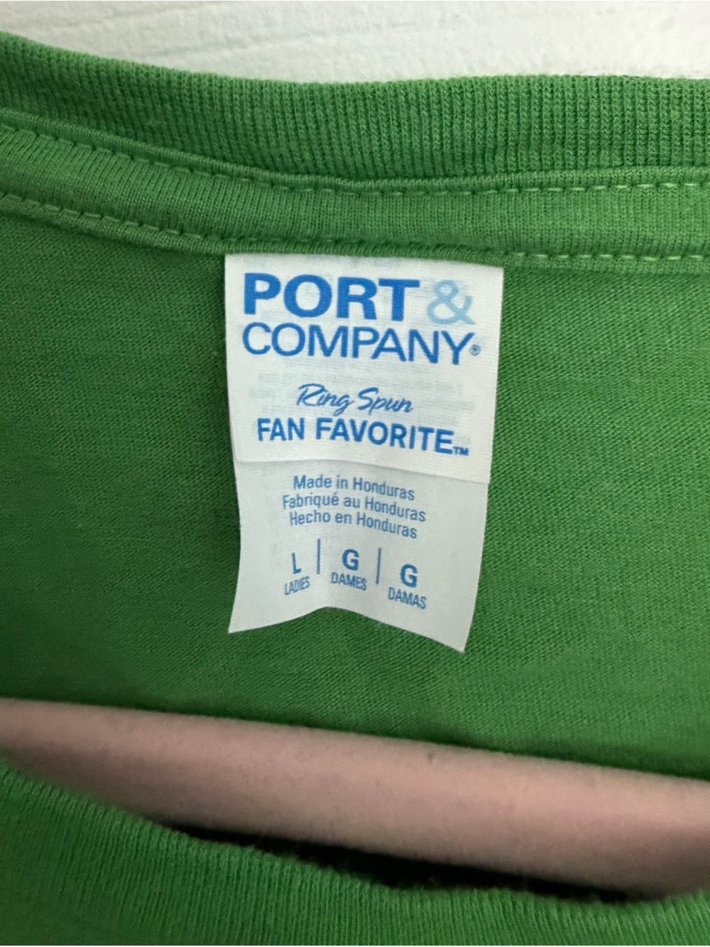 Port and Company Green Flamingo-Ho-Ho Graphic Tee - Picture 3 of 3